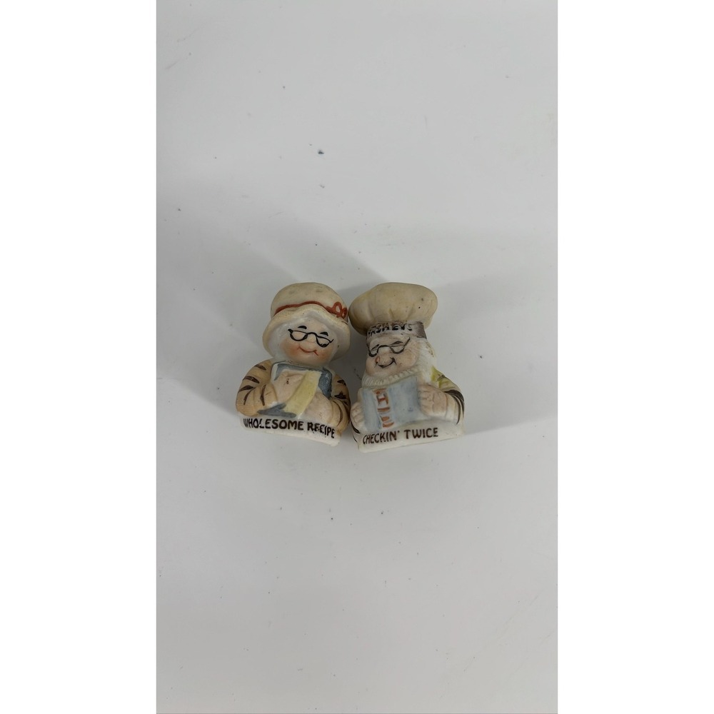 Hershey's‎ JH Schuler Bisque Candy Baker Thimbles Checkin Twice Set